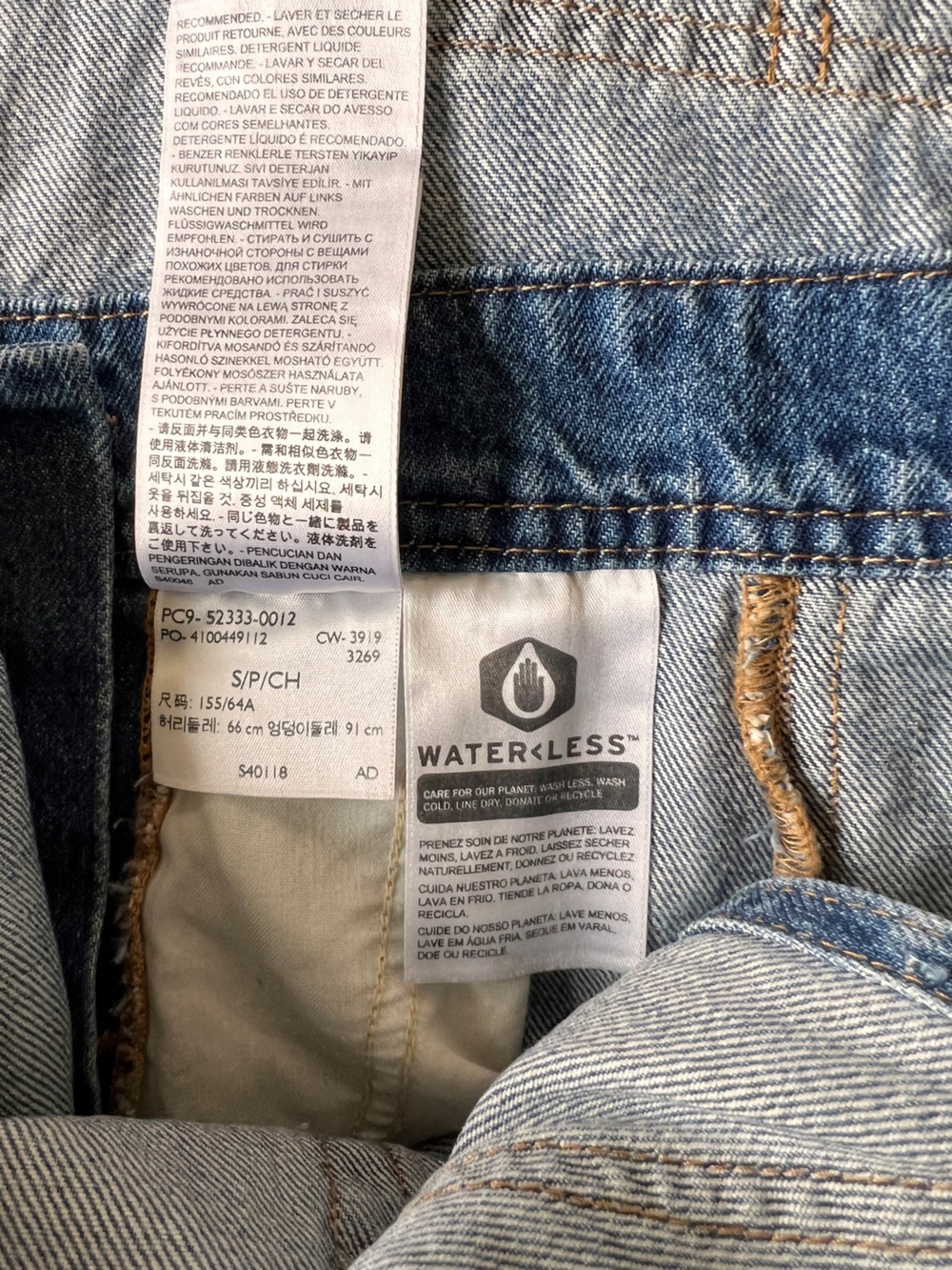 Levi's Light Blue Denim Short Overalls - Picture 6 of 7